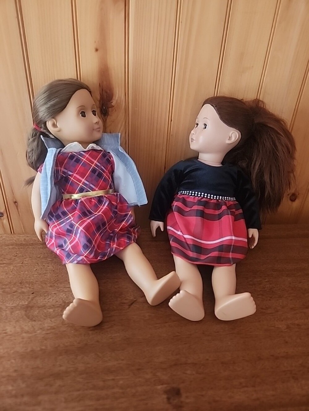 2 Our Generation Dolls Both Brown Eyes&hair 17in